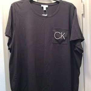 Calvin Klein Women's Rhinestone CK Logo T-Shirt